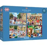 GIBSONS Puzzle Školní den 4x500 dílků