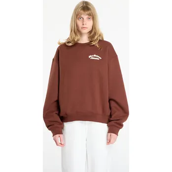 Pánská mikina Mikina New Balance Linear Heritage Fleece Crew Rich Oak S