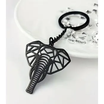 Přívěsek na klíče slon ocelový