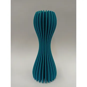 Váza Vázička tvar 3-výtisk 3D- 15 cm Barva: tyrkysová
