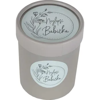 Svíčka Vonná svíčka nejlepší babičce v dárkovém obalu 200 g