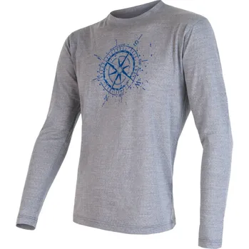 Oblečení a móda SENSOR MERINO ACTIVE PT COMPASS pánské triko dl.rukáv šedá S