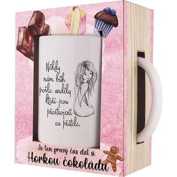 Mediabox Sada keramický hrnek a horká čokoláda pro kamarádku