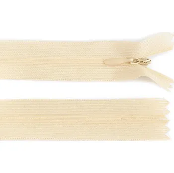Zip Spirálový zip skrytý No 3 délka 35 cm dederon Varianta: 306 béžová nejsv., Balení: 1 ks