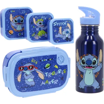 Svačinový box Lilo a Stitch Set boxů s láhví Disney Stitch