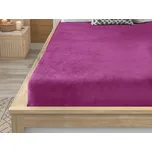 Prostěradlo mikroplyš 90x200 cm purpurové