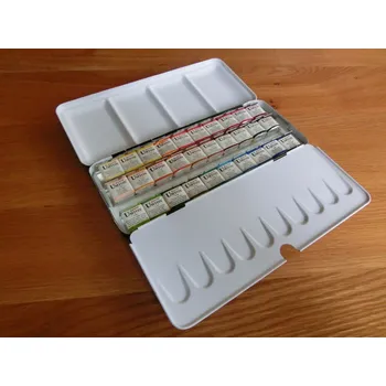 Speciální výtvarná barva UMTON Akvarelové barvy UMTON, sada 30 ks x 2,6 ml v plechové kazetě