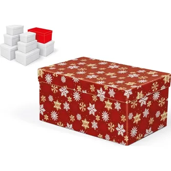 Krabice dárková vánoční B-V010-F 26x17x13cm