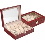 B-TOP Prostorná šperkovnice z koženky se vzorem krokodýlí kůže Druh barvy: Červená