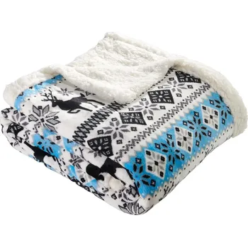 deka NOVINKA 2025 ! DEKA MIKROFLANEL S BERÁNKEM 150x200cm - CHRISTMAS