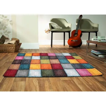 Koberec JUTEX Kusový koberec JASPER 22605 110 multi BARVA: Vícebarevný, ROZMĚR: 80x280 cm