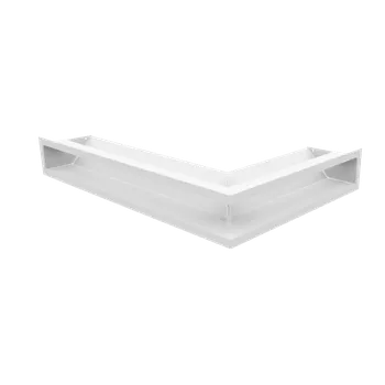 Krbová kamna Luft rohová levá bílá 60x40x9 LUFT/NL/9/40/45S/B