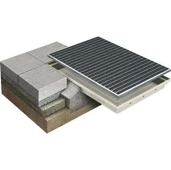 Rohožka MEA Mearin II Kovová rohož s vanou, 75 × 50 × 8 cm, tahokov 648-190031