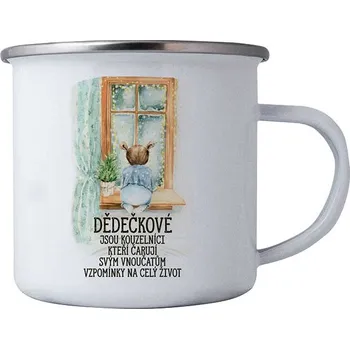 Smaltovaný plecháček 350 ml v krabičce pro dědečka