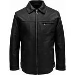 Pánská Kožená Bunda Jasper Arvioni Brixton Černá Velikost: 6XL