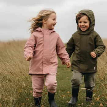 Chlapecká bunda KONGES SLOJD Softshellová bunda AWARD - CAMEO BROWN Velikost: 4y