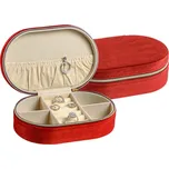 B-TOP Sametová cestovní šperkovnice se zipem Druh barvy: Červená