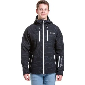 Pánská větrovka Meatfly pánská softshell bunda Rasmussen Morph Black