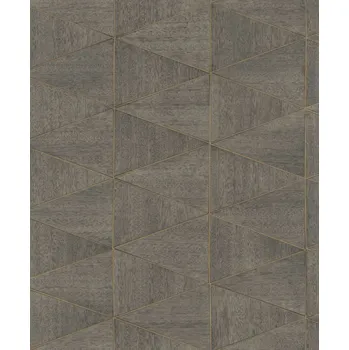Tapeta Geometrická vliesová tapeta na zeď, hnědá, dřevo, 33360, Travertino, Marburg