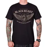 BLACK HEART Triko Wings černá - XL
