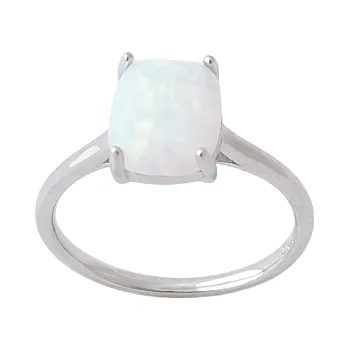 Prsten Opálový prsten s velkým opálem bílý ve velikostech 57, 62 69