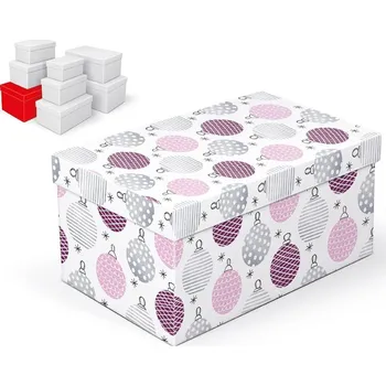 Krabice dárková vánoční B-V003-G 28x18x14cm