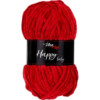 Příze Vlna-hep Příze Happy baby - žinylka Happy baby: 41142 Červená