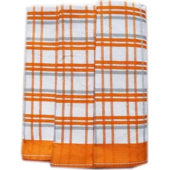 Utěrka Polášek Károvaná utěrka Egypt - 3 ks - č. 5 | Oranžová