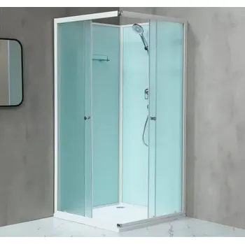 Sprchový box NOTRE Q ROCKY 90 BÍLÝ Sprchový box čtvercový s mramorovou vaničkou