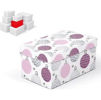 Krabice dárková vánoční B-V003-C 20x12x10cm