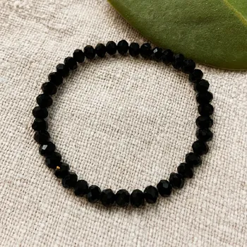 Náramek Náramek lesklý černý