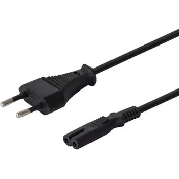 Napájecí kabel Plochý napájecí kabel osmička C7 2pin 1,8 m