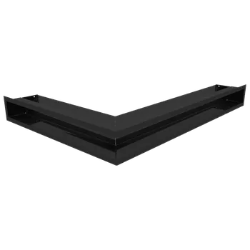 Krbová kamna Luft rohová pravá černá 54,7x76,6x9 LUFT/NP/90/45S/C