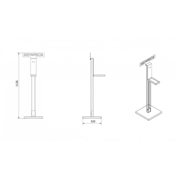 Krbové nářadí Dezinfekce 3 stojan + nádoba + tekutina 2 x 5 l ZESTAW/NR/3/DEZYN/MED/CZARNY