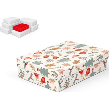 Krabice dárková vánoční A-V008-A 24x16x6cm