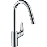 Dřezová baterie Hansgrohe Focus M41 s vytahovací sprškou, 2 proudy chrom 31815000