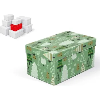 Krabice dárková vánoční B-V006-C 20x12x10cm