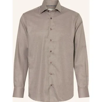 Pánská košile Eterna Pánská Košile Modern Fit, hnědá, 42