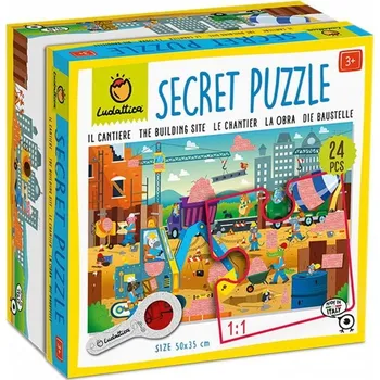 Puzzle Ludattica - Secret Puzzle s lupou, Staveniště