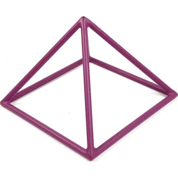 Kovová pyramida 25 cm (fialová)