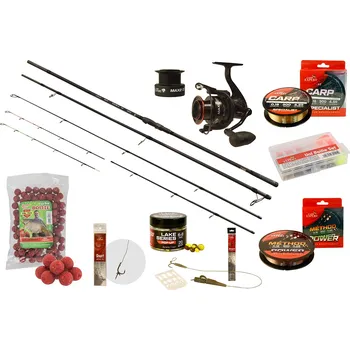 Rybářský prut Carp Expert Feederový set Prut Max2 Double Tip 3,6m 3lb + Naviják Max2 DT 6000