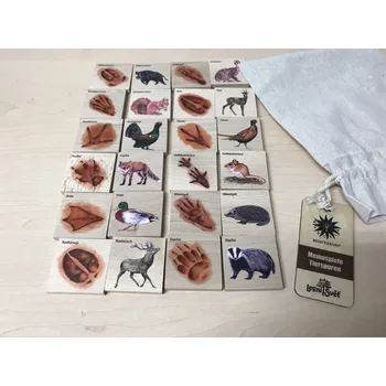 Pexeso Pexeso Stopy zvěře - německý popis