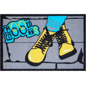 Rohožka GRUND Rohožka do domácnosti BOOTS šedá-modrá-žlutá Rozměr: 40x60 cm