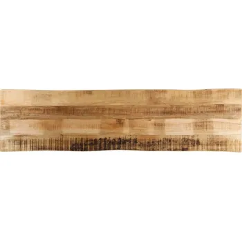 Konferenční stolek vidaXL Stolní deska 160 x 40 x 3,8 cm živá hrana mangovníkové dřevo [370784] Barva: Hrubé mangovníkové dřevo (přírodní)