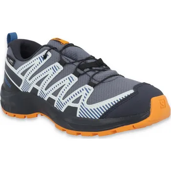 Dívčí obuv Salomon Xa Pro V8 WP Jr L47857000 - grisaille dark blue turmeric 34