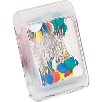 Špendlíky pro quilting, extra dlouhé s kytičkou TEXI 4075