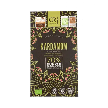 Čokoláda GR 70% hořká čokoláda KARDAMOM BIO 50 g
