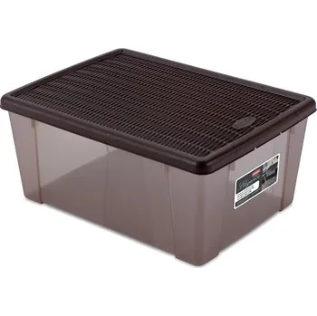 Úložný box STEFANPLAST Víceúčelový box Elegance XL, hnědý STEFANPLAST