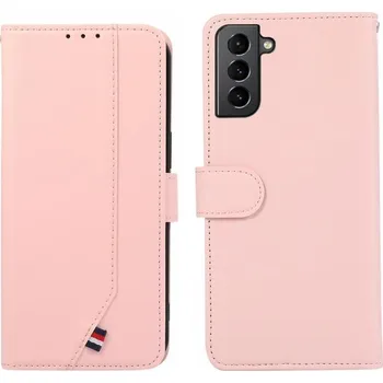 Pouzdro na mobilní telefon ABEEL 123376 ABEEL DELICATE Peněženkový obal Samsung Galaxy S21 5G růžový