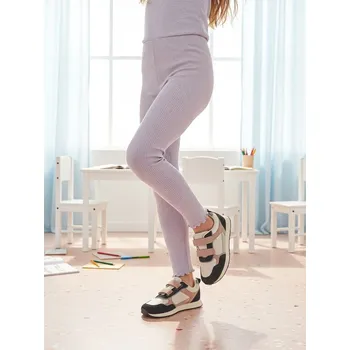 Dívčí kalhoty Sinsay - Žebrované legíny - růžová - 910GH-39X - 910GH-39X-98